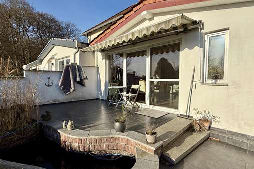 Ihr zukünftiger Terrassenbereich - Doppelhaushälfte in 27356 Rotenburg mit 95m² kaufen