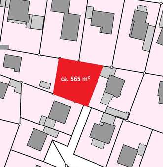 Lageplan - Grundstück in 27729 Hambergen mit 565m² kaufen