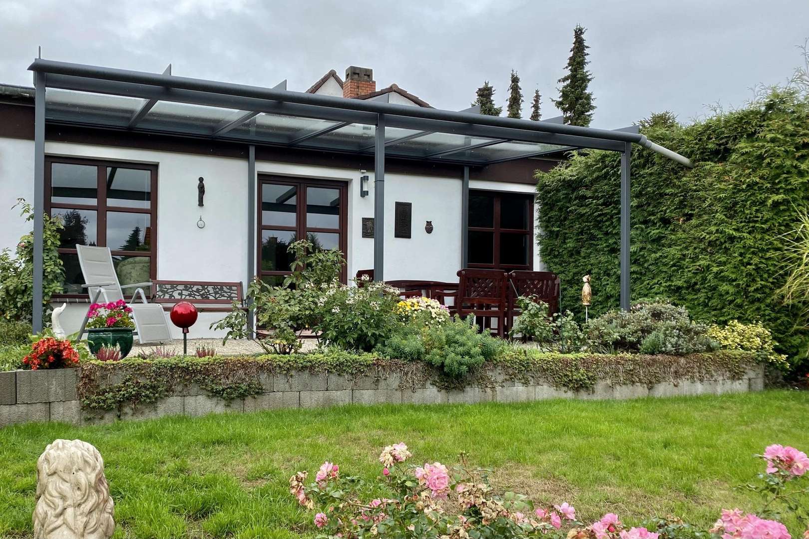 Gartenansicht Anbau - Doppelhaushälfte in 38116 Braunschweig mit 150m² günstig kaufen