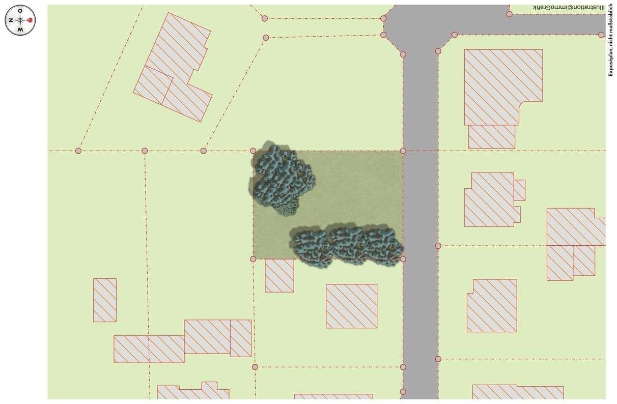 Lageplan - Grundstück in 38159 Vechelde mit 573m² kaufen