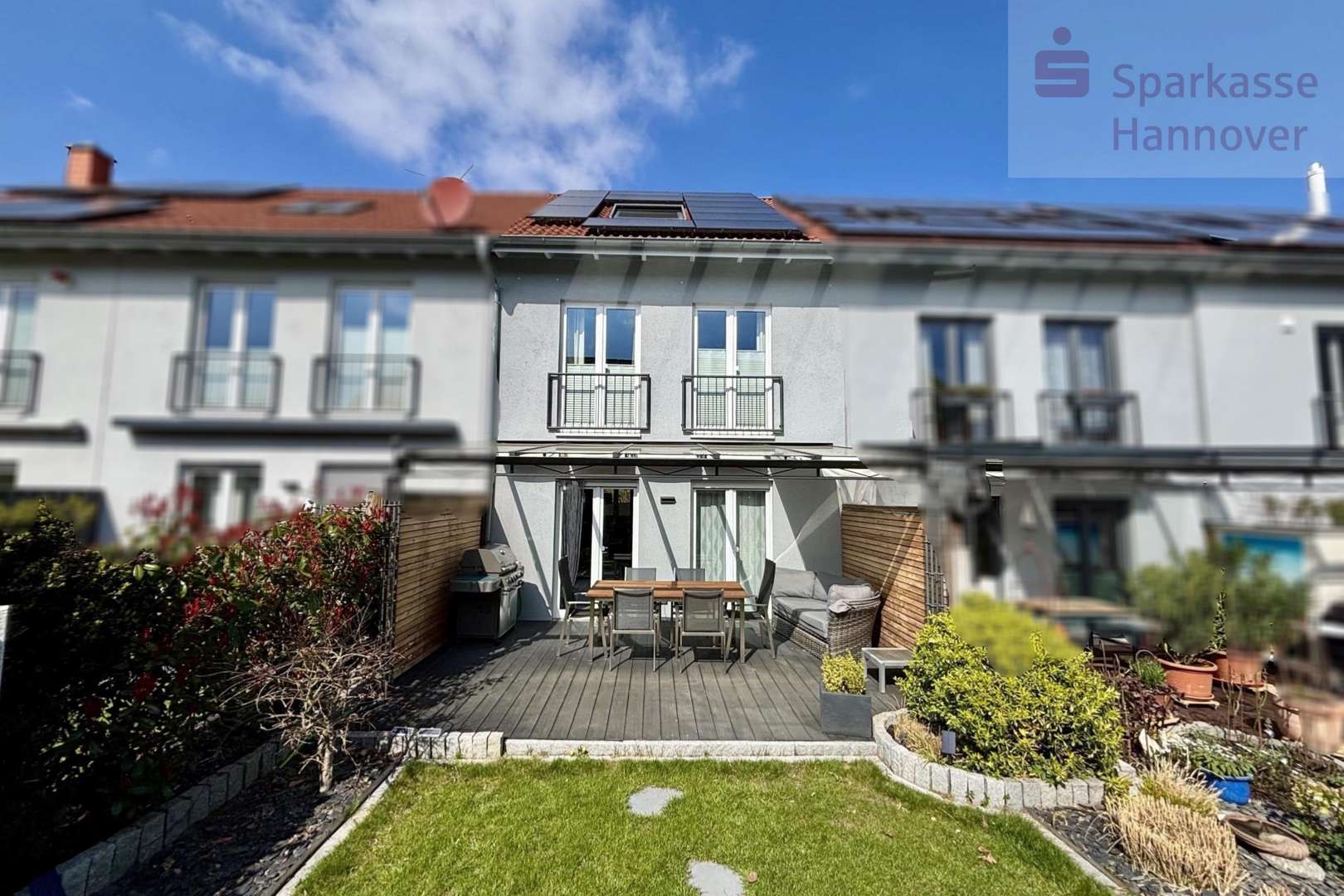 Ansicht aus dem Garten - Reihenmittelhaus in 30900 Wedemark mit 146m² kaufen