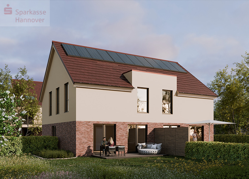 AußenvisualisierungDHH - Doppelhaushälfte in 30890 Barsinghausen mit 122m² kaufen