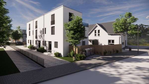 Ansicht von der Straße - Reihenendhaus in 30890 Barsinghausen mit 128m² kaufen
