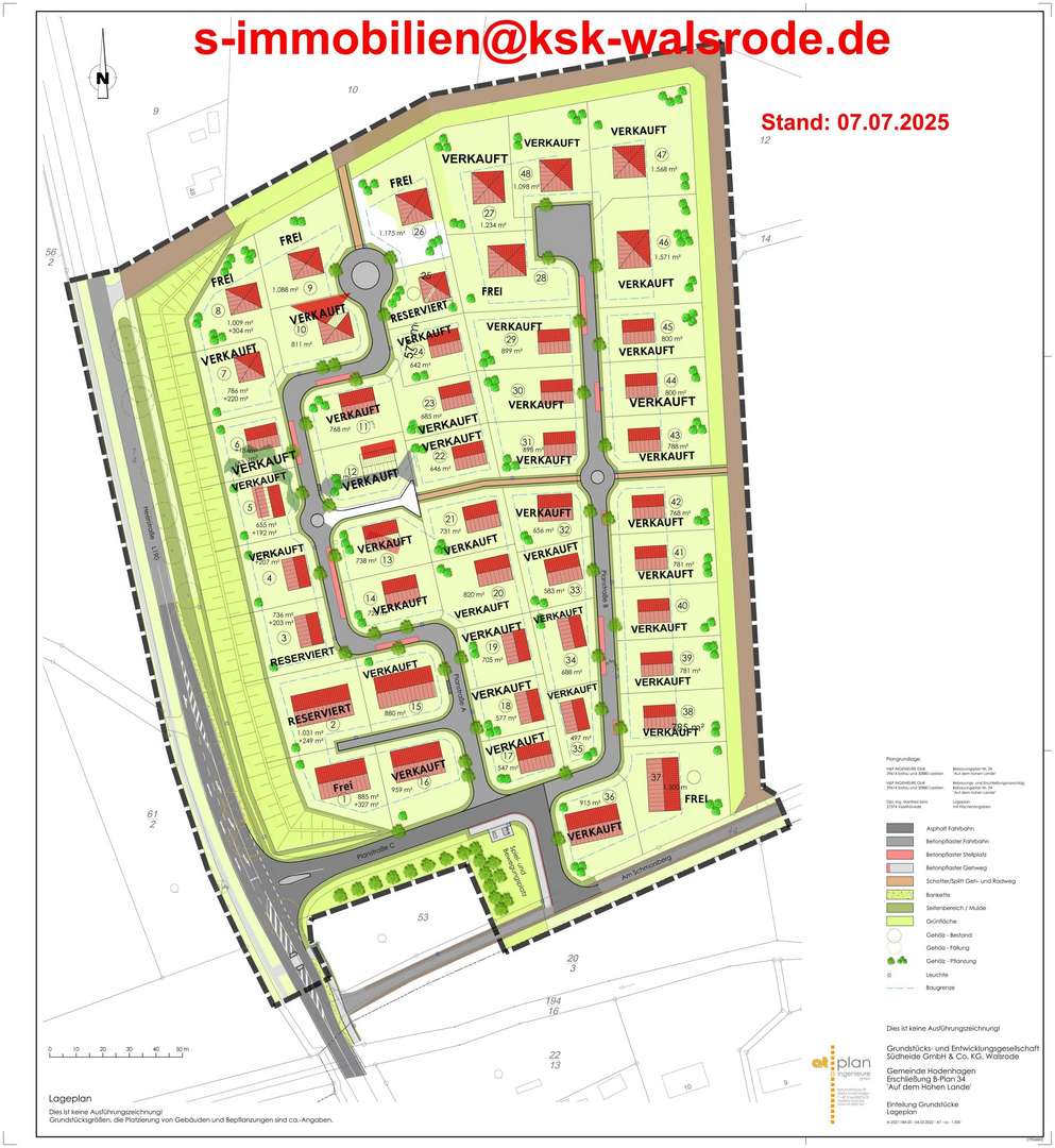 Größenplan Reserviert Hodenhagen Größenplan Reserviert Hodenhagen - Grundstück in 29693 Hodenhagen mit 1313m² kaufen
