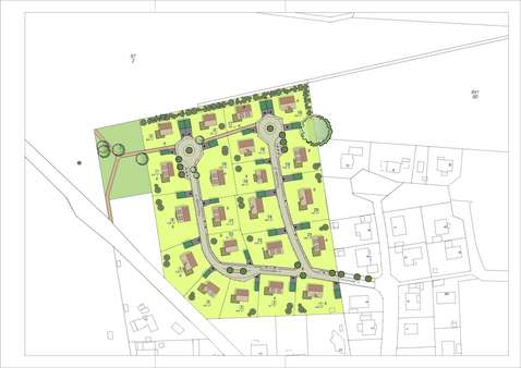 Übersicht - Grundstück in 27336 Häuslingen mit 704m² kaufen