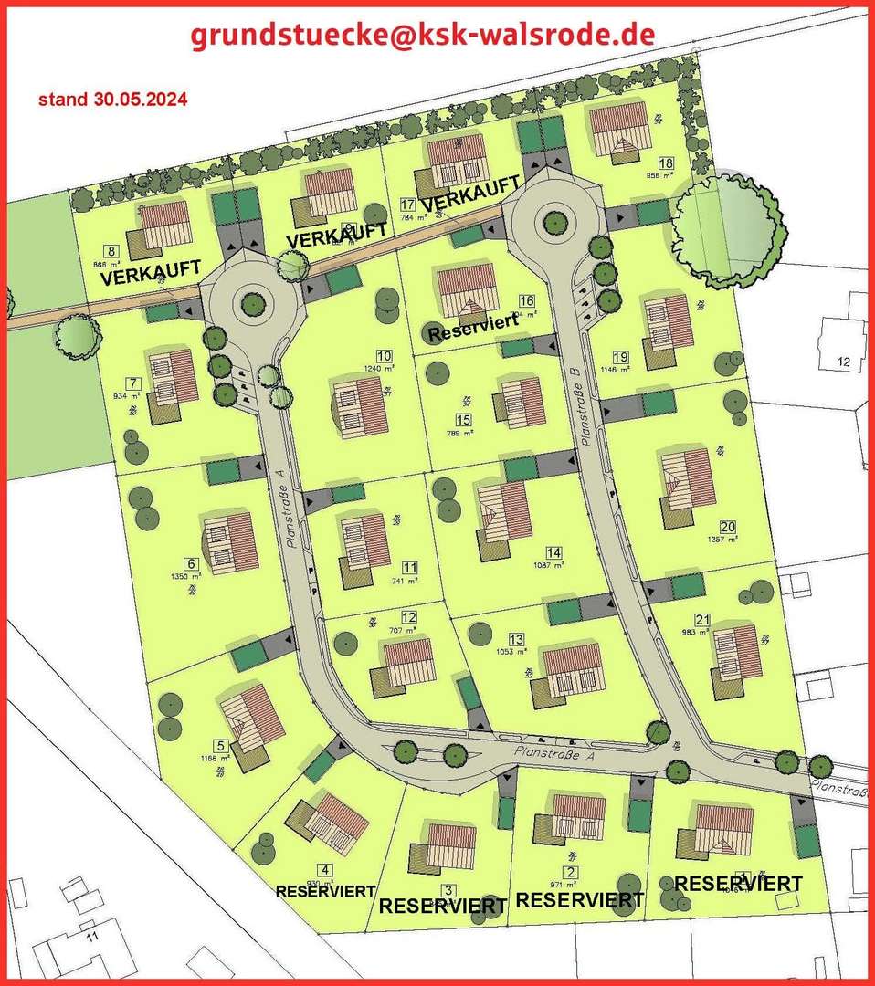 Übersicht Groß Häuslingen - Grundstück in 27336 Häuslingen mit 704m² kaufen