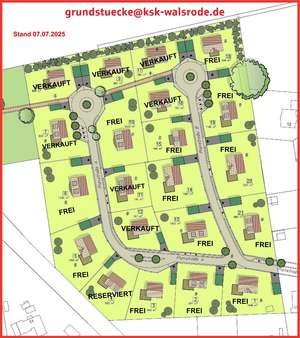 Größenplan Reserviert Groß Häuslingen  - Grundstück in 27336 Häuslingen mit 599m² kaufen