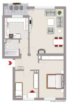 Grundriss Grundriss - Etagenwohnung in 31787 Hameln mit 68m² kaufen