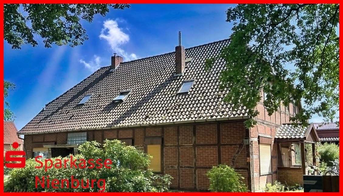 Straßenansicht Straßenansicht - Zweifamilienhaus in 31637 Rodewald mit 230m² kaufen