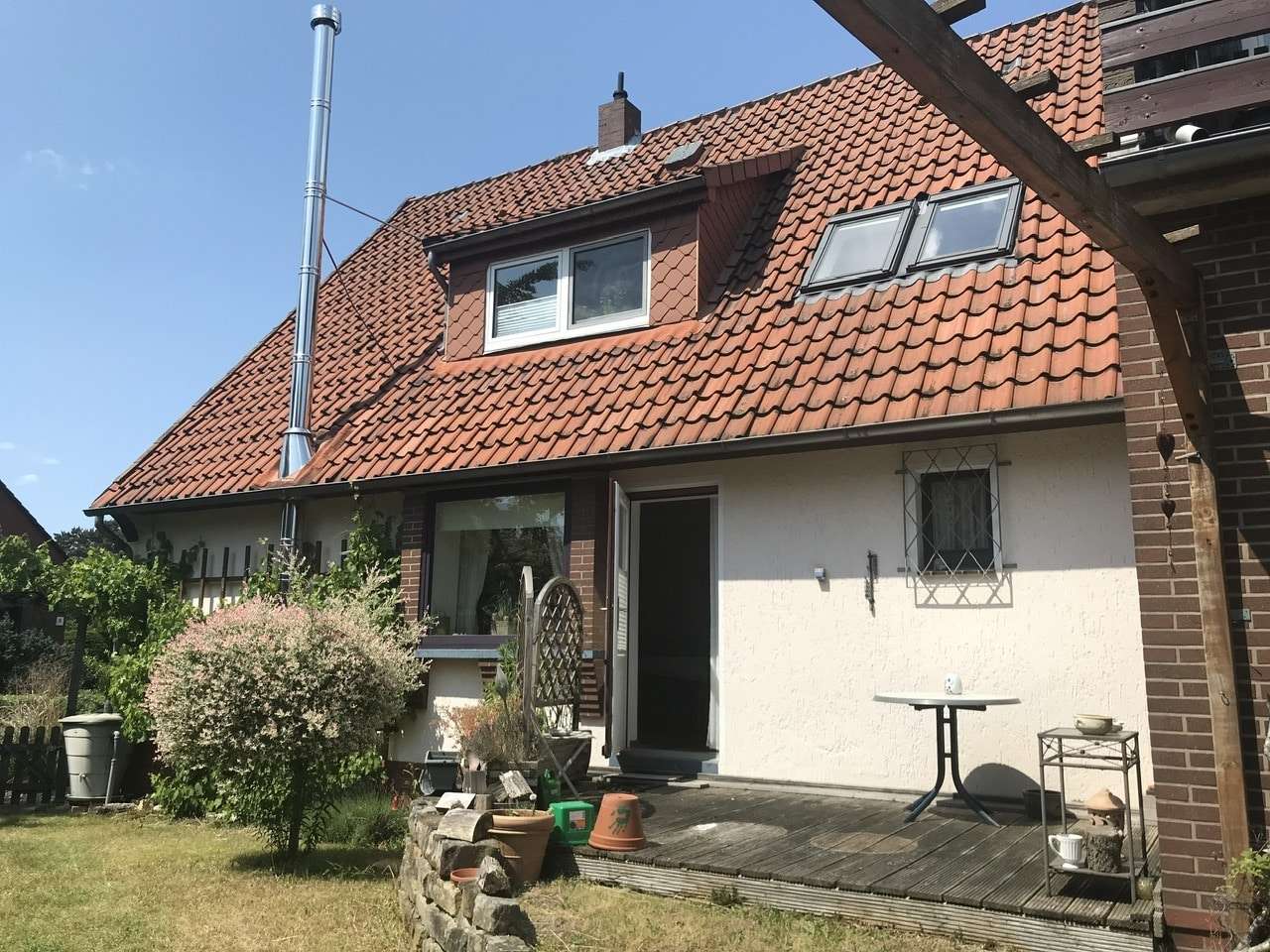 Blick aus dem Garten - Zweifamilienhaus in 31582 Nienburg mit 251m² kaufen