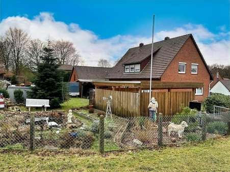 Gartenansicht - Einfamilienhaus in 31608 Marklohe mit 150m² kaufen