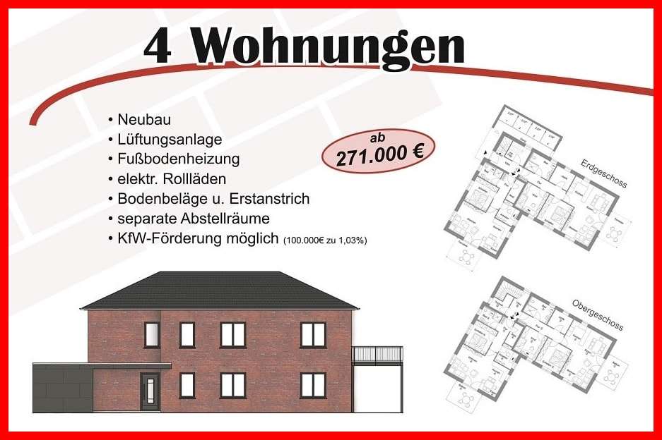 null - Erdgeschosswohnung in 28857 Syke mit 91m² kaufen
