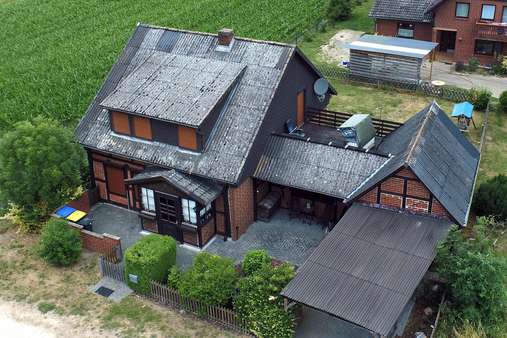 Luftbild von vorn - Einfamilienhaus in 29493 Schnackenburg mit 130m² kaufen
