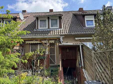 Ansicht vom Garten - Reihenmittelhaus in 29471 Gartow mit 100m² kaufen