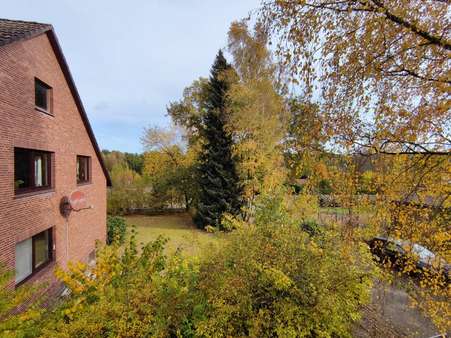 Blick von oben Richtung Garten vorne - Zweifamilienhaus in 29556 Suderburg mit 277m² kaufen