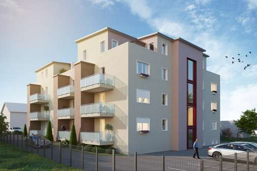 Rückansicht - Erdgeschosswohnung in 31195 Lamspringe mit 57m² kaufen