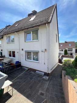Gartenansicht Gartenansicht - Reihenendhaus in 31162 Bad Salzdetfurth mit 81m² kaufen