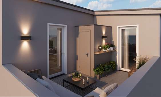 Dachterrasse (Abb. ähnl.) - Dachgeschosswohnung in 31195 Lamspringe mit 87m² kaufen