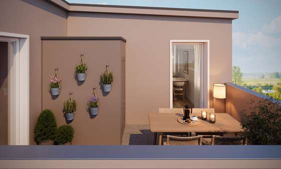 Dachterrasse (Abb. ähnl.) - Penthouse-Wohnung in 31195 Lamspringe mit 77m² kaufen