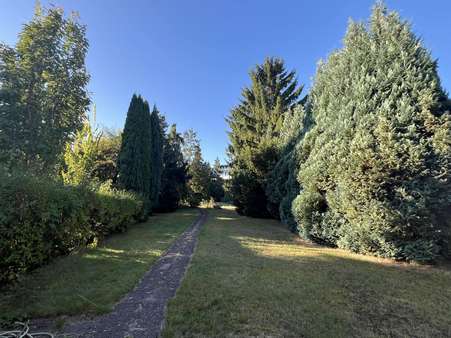 Blick in den Garten Blick in den Garten - Doppelhaushälfte in 31137 Hildesheim mit 200m² kaufen