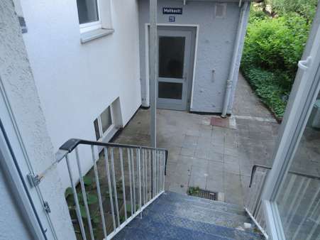 Ausgang zum Garten/Terrasse - Erdgeschosswohnung in 31135 Hildesheim mit 51m² mieten