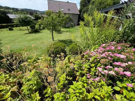 Blick in den Garten - Doppelhaushälfte in 31061 Alfeld mit 180m² kaufen