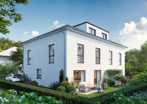 Gartenansicht Gartenansicht - Doppelhaushälfte in 31139 Hildesheim mit 151m² kaufen