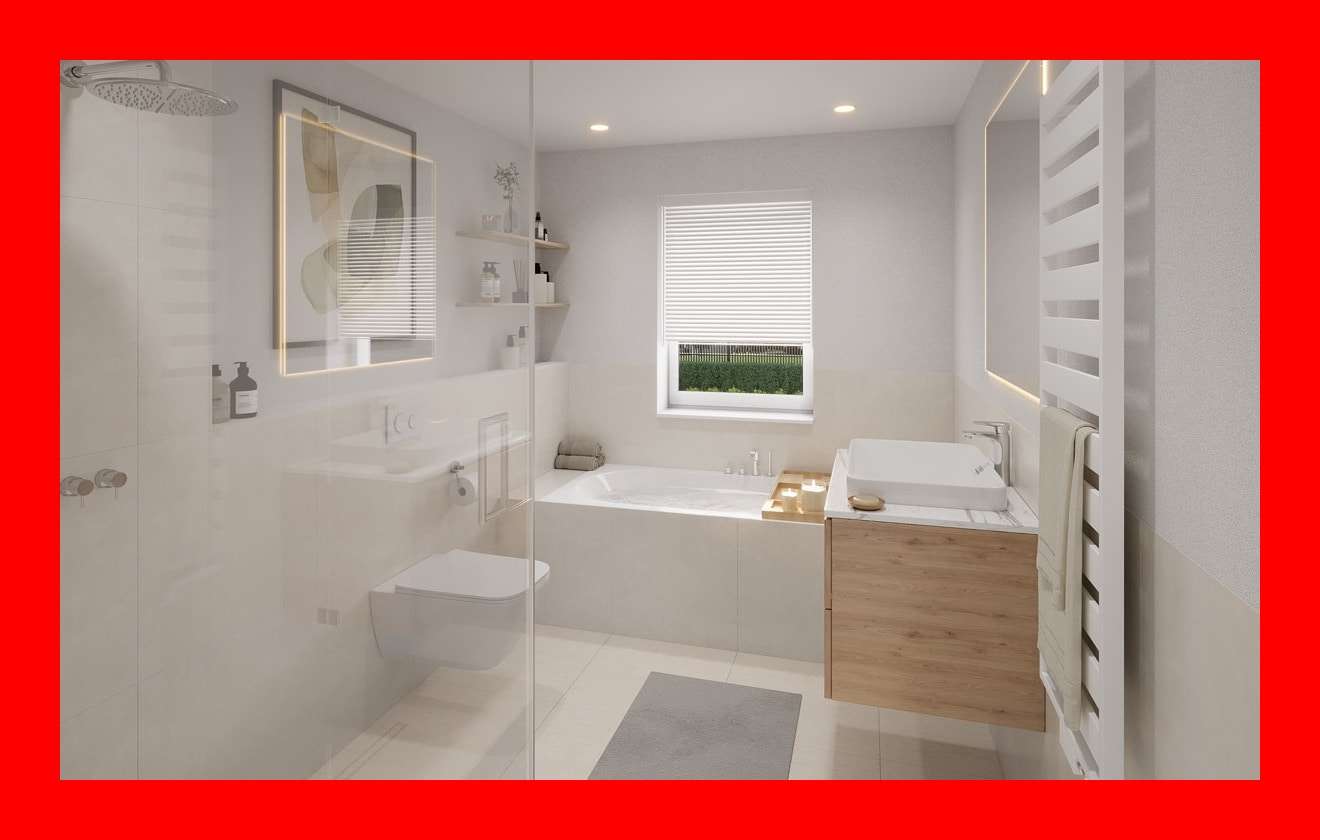 Visualisierung Badezimmer - Etagenwohnung in 31199 Diekholzen mit 82m² kaufen