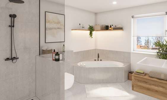 Visualisierung Masterbad (OG) Visualisierung Masterbad (OG) - Doppelhaushälfte in 31199 Diekholzen mit 128m² kaufen