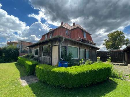 Sicht vom Garten - Doppelhaushälfte in 31135 Hildesheim mit 90m² kaufen