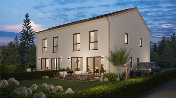Gartenansicht Gartenansicht - Doppelhaushälfte in 31157 Sarstedt mit 138m² kaufen