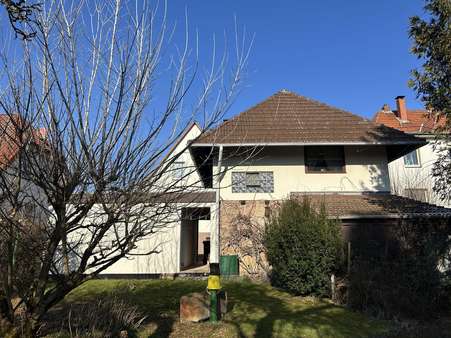 Blick v. Garten a. Hinterhaus - Einfamilienhaus in 34346 Hann. Münden mit 101m² kaufen