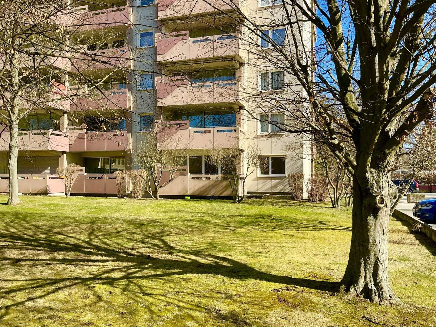 Blick zum Balkon Blick zum Balkon - Erdgeschosswohnung in 37075 Göttingen mit 62m² kaufen