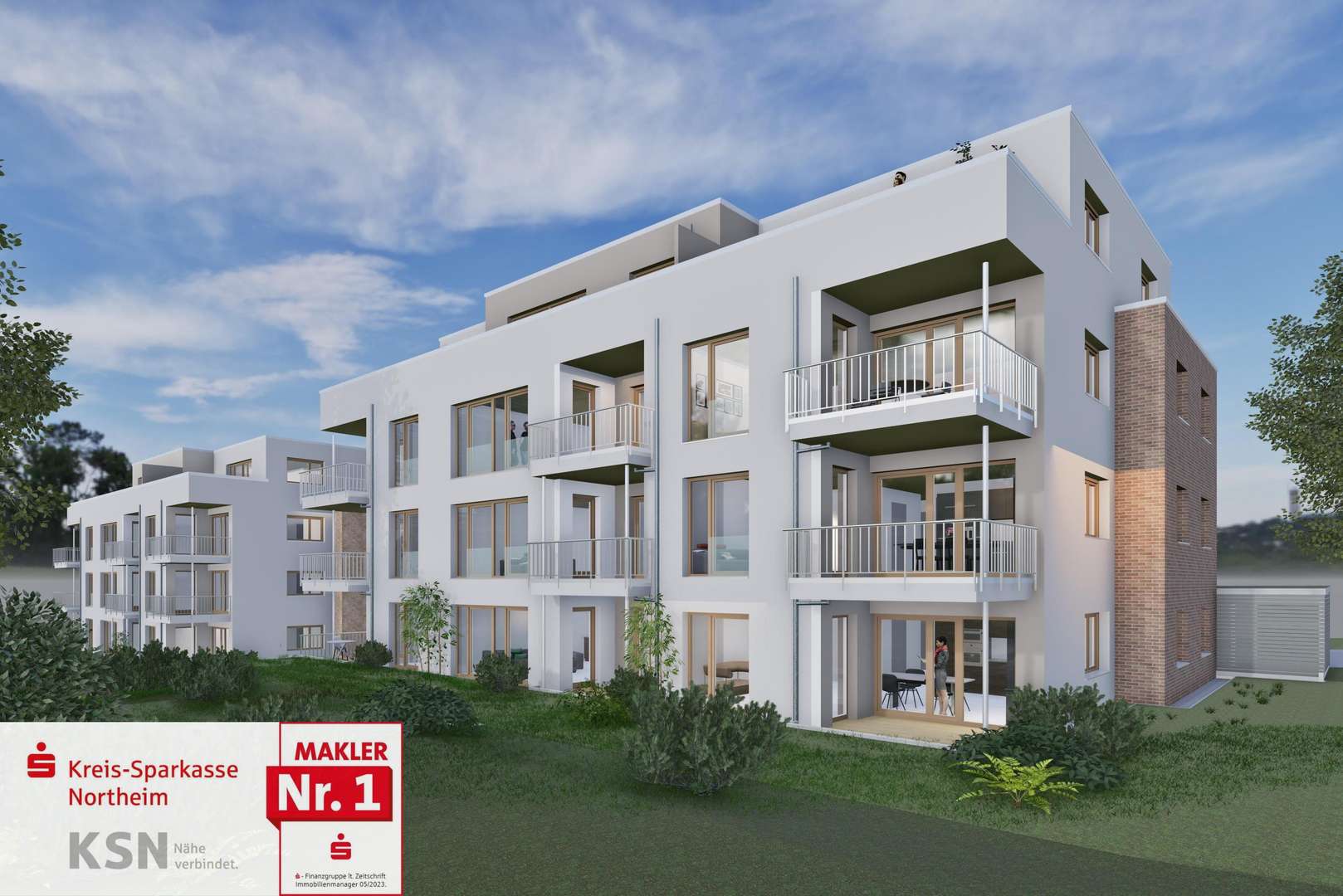 Süd-/Ostansicht - Erdgeschosswohnung in 37154 Northeim mit 68m² kaufen