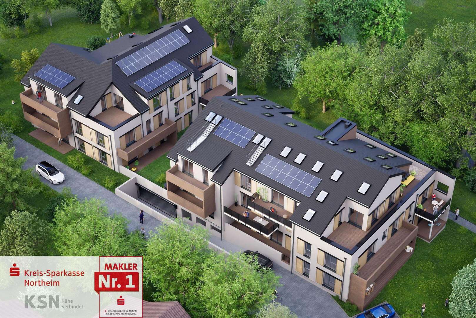 Ansicht Luft Südwest - Etagenwohnung in 37079 Göttingen mit 67m² kaufen