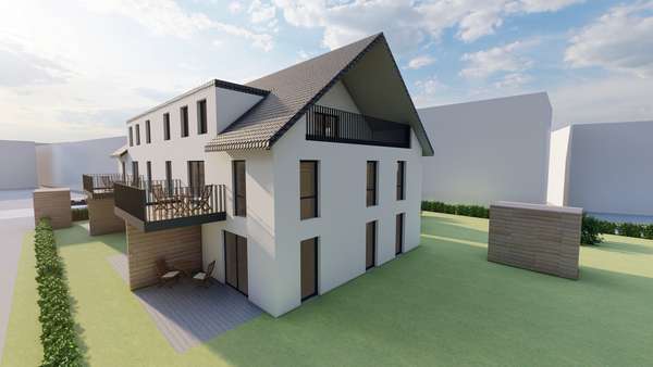Animation Rückansicht 2 - Etagenwohnung in 37176 Nörten-Hardenberg mit 86m² als Kapitalanlage kaufen
