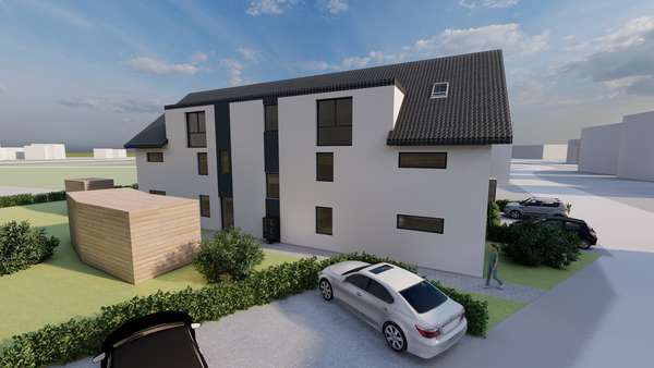 Animation Straßenansicht - Etagenwohnung in 37176 Nörten-Hardenberg mit 86m² als Kapitalanlage kaufen