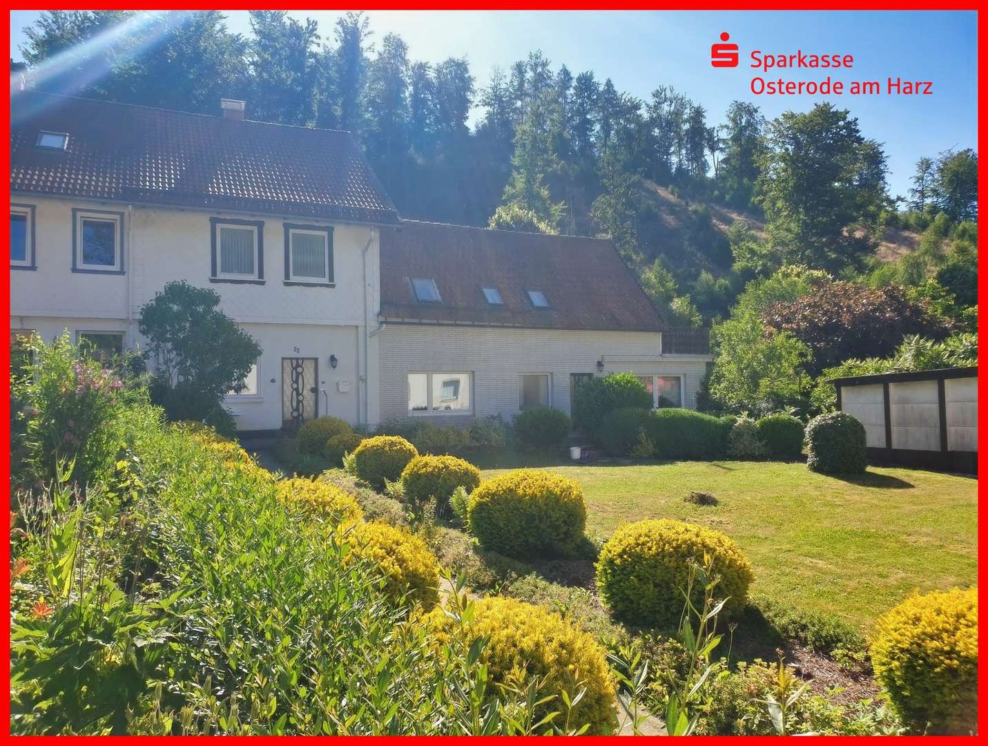 Westfassade Garten - Reihenendhaus in 37441 Bad Sachsa mit 270m² kaufen