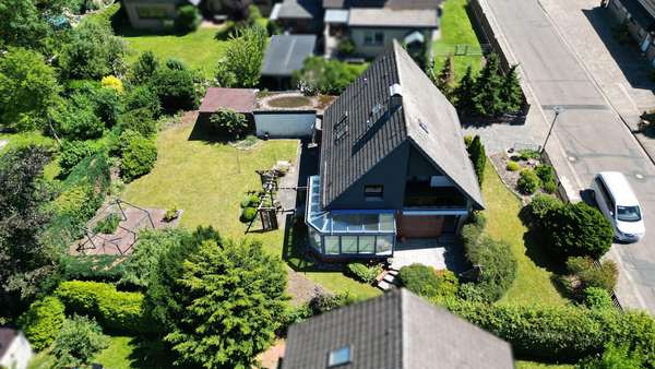 Seitenansicht Grundstück - Einfamilienhaus in 49163 Bohmte mit 130m² kaufen