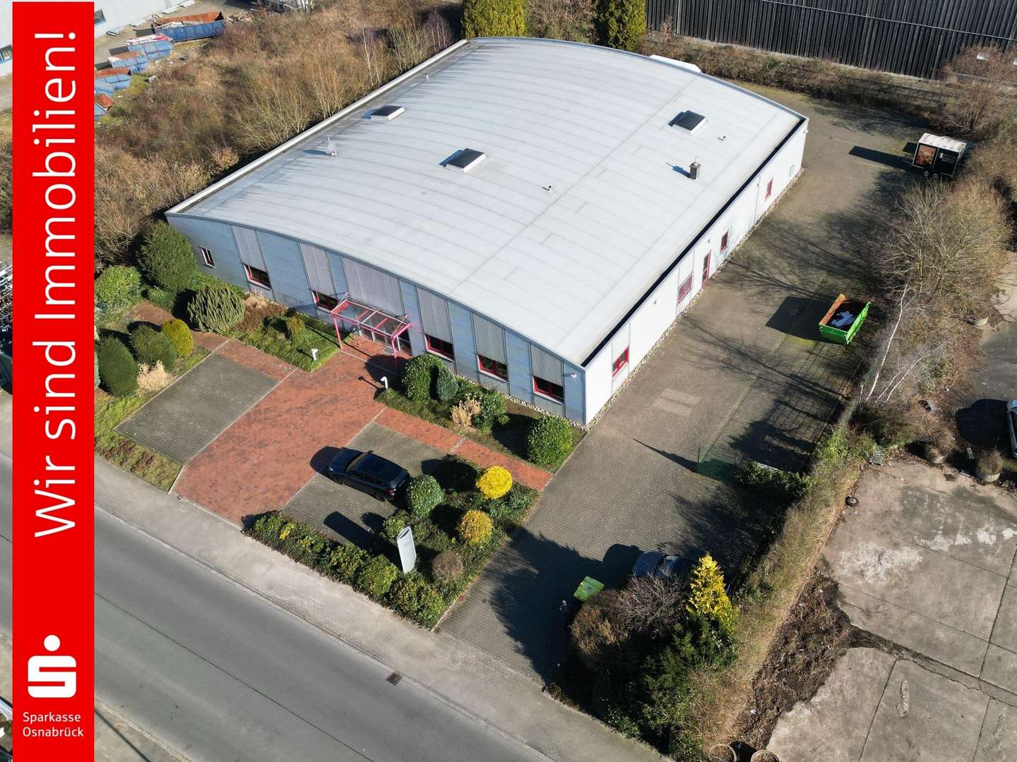 Drohnenaufnahme - Halle in 49090 Osnabrück mit 970m² kaufen