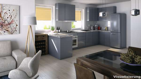 Beispieleinrichtung Küche Beispieleinrichtung Küche - Erdgeschosswohnung in 49086 Osnabrück mit 62m² kaufen