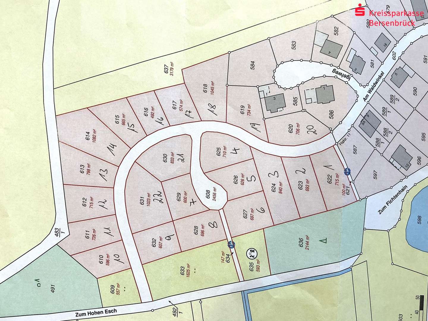 Übersichtsplan Übersichtsplan - Grundstück in 49626 Bippen mit 16173m² kaufen