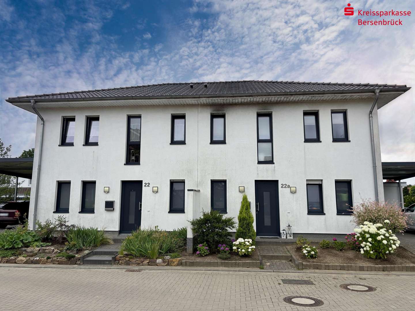 Außenansicht Außenansicht - Doppelhaushälfte in 49584 Fürstenau mit 111m² kaufen