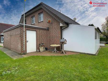 Rückeingang Garage - Doppelhaushälfte in 49637 Menslage mit 116m² kaufen