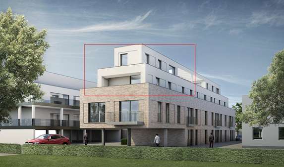 Visualisierung - Penthouse-Wohnung in 49324 Melle mit 130m² kaufen