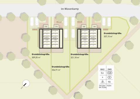 Melle Gesmold-Lageplan - Doppelhaushälfte in 49326 Melle mit 118m² kaufen