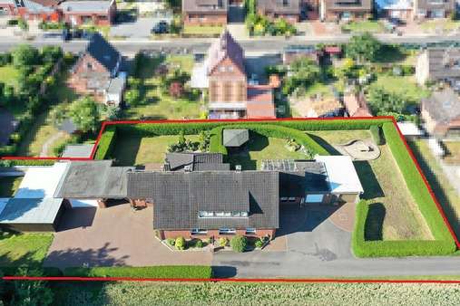 Luftaufnahme - Zweifamilienhaus in 49832 Freren mit 254m² kaufen