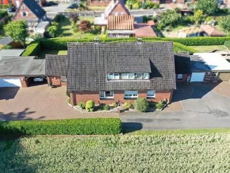 Luftaufnahme von Norden - Zweifamilienhaus in 49832 Freren mit 254m² kaufen