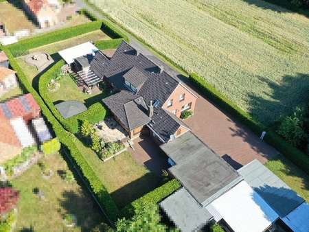 Luftaufnahme von Südosten - Zweifamilienhaus in 49832 Freren mit 254m² kaufen