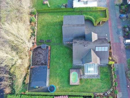 Luftaufnahme Ansicht West - Einfamilienhaus in 48480 Spelle mit 240m² kaufen